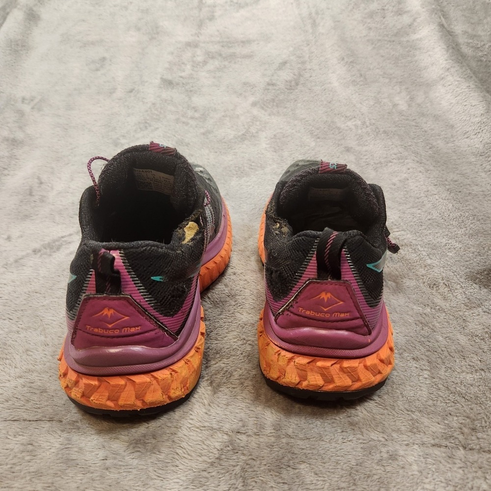 Asics Shoes Womens 8 Black Trabuco Max Sneakers Trail Running Gorpcore 1012A901 - Picture 5 of 13